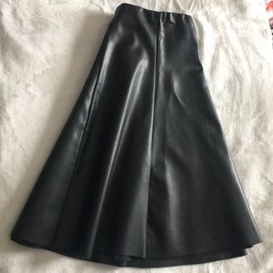 Leather Skater Skirt NWOT